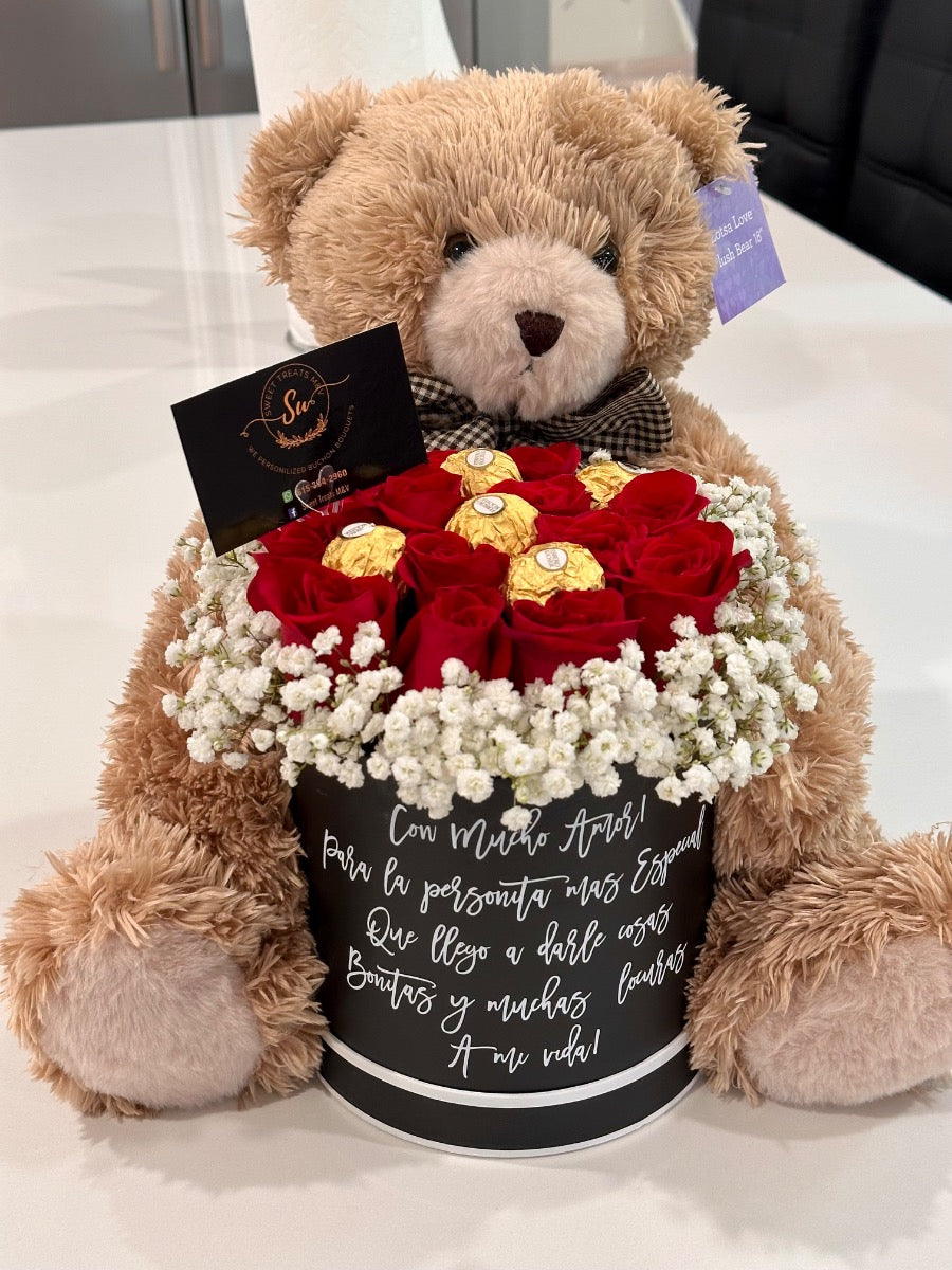 Bear Plush Floral Arrangement